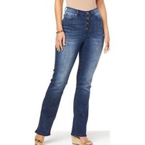 DG2 by Diane Gilman Classic Stretch Vintage Wash Bootcut Jean 805-319 Midtone S